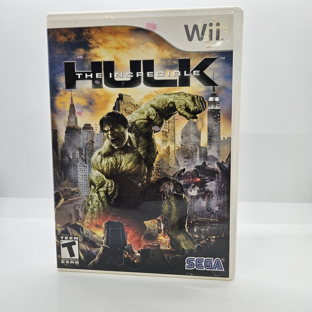 The Incredible Hulk Nintendo Wii Game Complete‎ SEGA Marvel